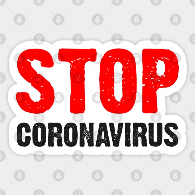 T-shirt Stop Coronavirus Sticker by Roqson